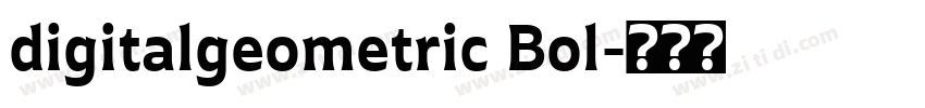digitalgeometric Bol字体转换